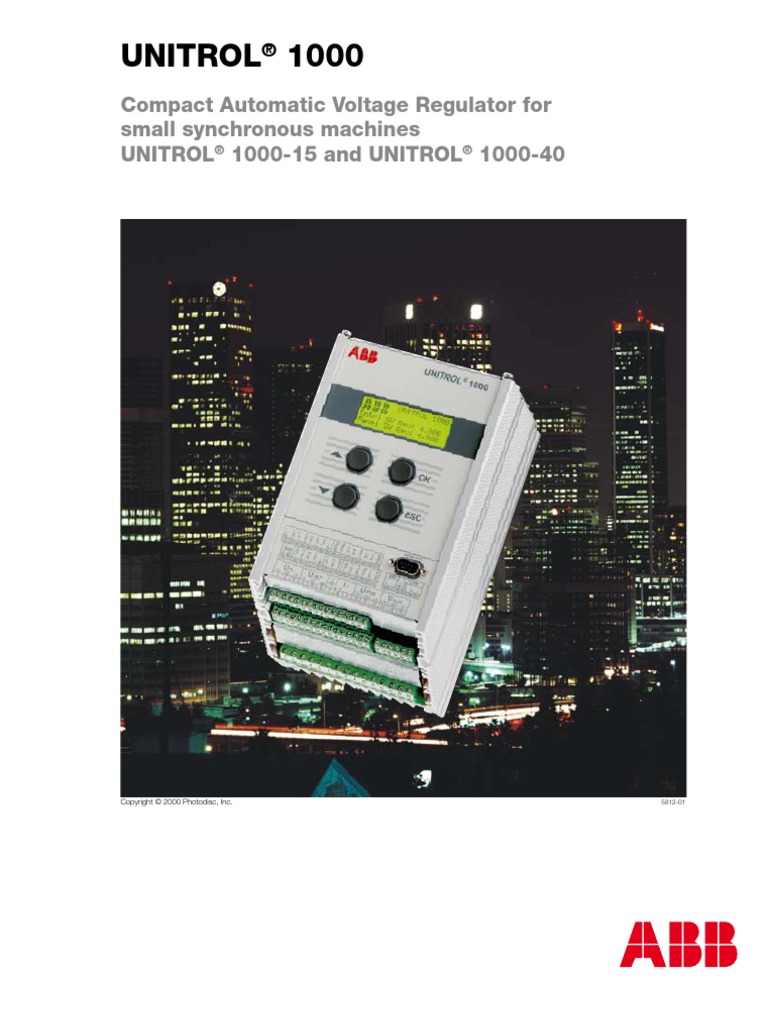 Avr Abb 1000 Unitrol | Analog To Digital Converter | Electrical Engineering