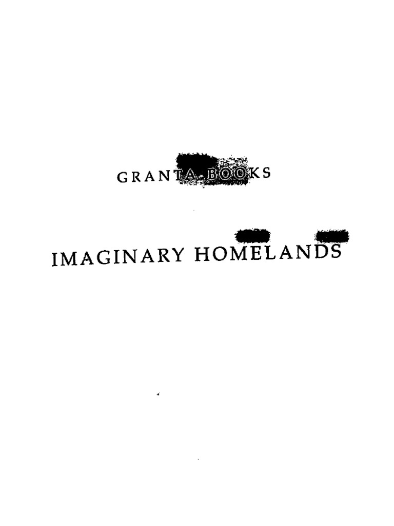 Salman Rushdie-Imaginary Homelands-Random House Publishers India
