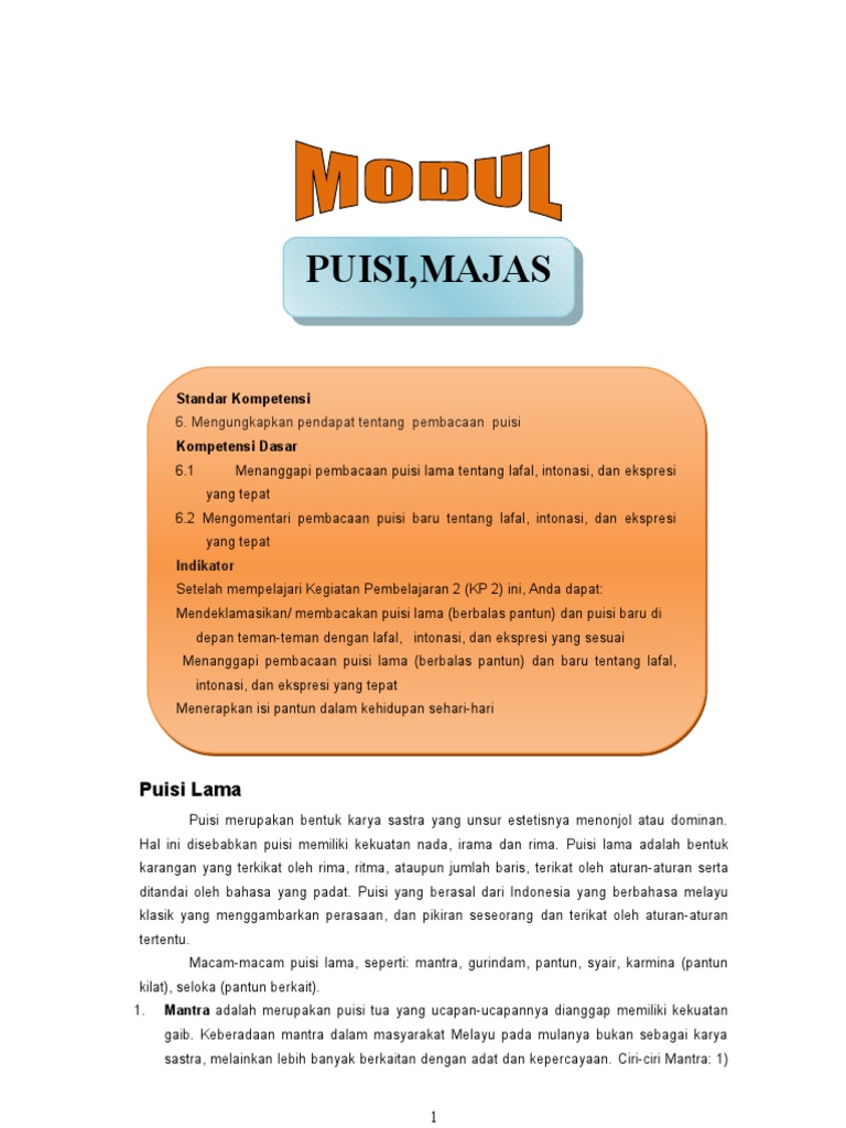 Puisi Majas