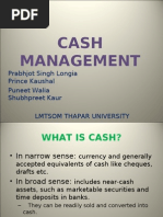 Download Cash Management Presentation by mailwalia SN14685550 doc pdf