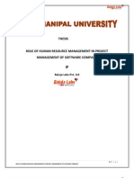 Thesis - Role Lof HR in Project Based Organization