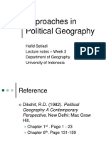 Approaches in Political Geography