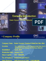 Company Introduction: Osaka Vacuum Chemical (Malaysia) Sdn. BHD
