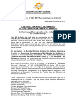 Boletin de Prensa 021 - 2013- Dia Mundial Del Ambiente 2