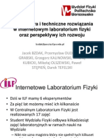 Architektura I Techniczne Rozwiązania W Internetowym Laboratorium Fizyki 2