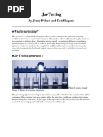 Jar Test Procedure for Water Treatment | PDF | Chemistry | Physical ...