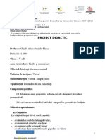 Proiect Didactic Verbul