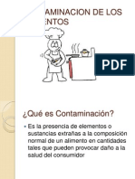 Contaminacion de Los Alimentos