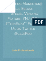 (Marketing Momentum) LaJe Eblast (6/6/2013) : Special Vending Feature: #NJ #NY #TeenExpo Follow Us On Twitter @LaJePro