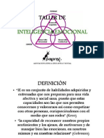 Taller Inteligencia Emocional (Asociación Palante)