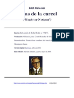 Erich Honecker Notas de La Carcel