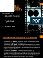 Delegation of Authority