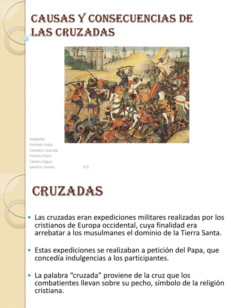 Causas y Consecuencias de las Cruzadas | PDF | Ciencias sociales | Historia