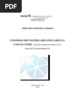 Cursinhos pré-vestibulares populares e o caso da UNESP