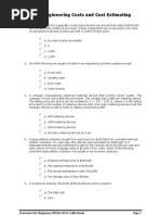 Chapter 2 Engineering Costs and Cost Estimating