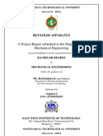 A Project Report Submitted To The Department of Mechanical Engineering