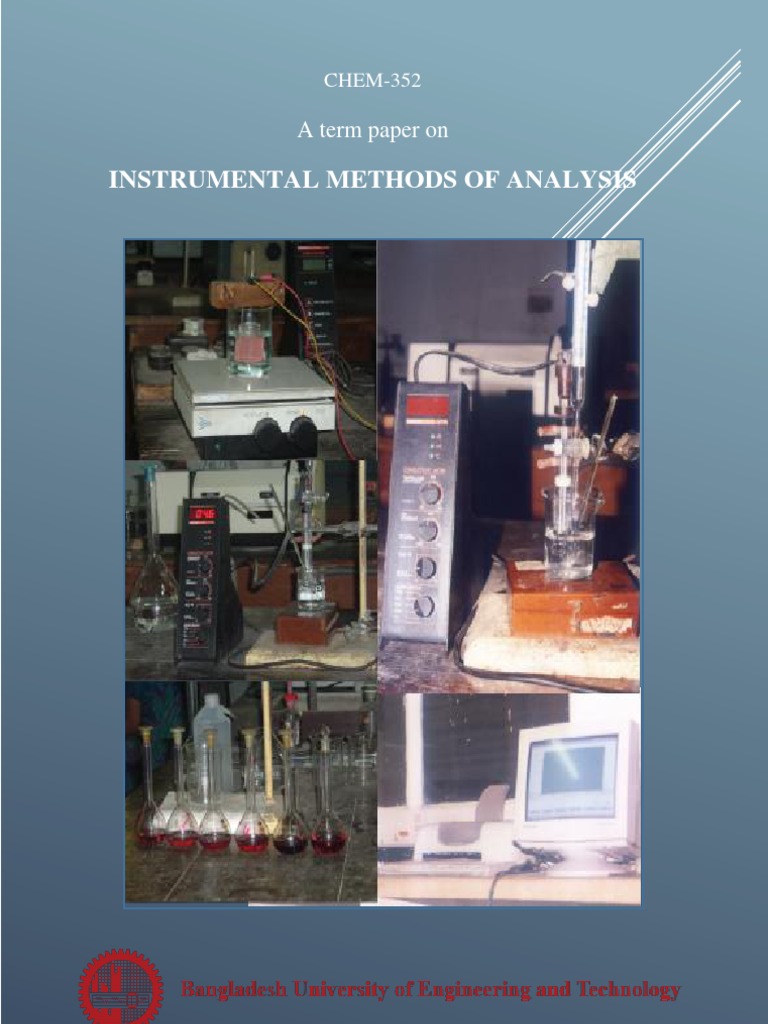 Instrumental Methods of Analysis Overview | PDF | Analytical Chemistry ...