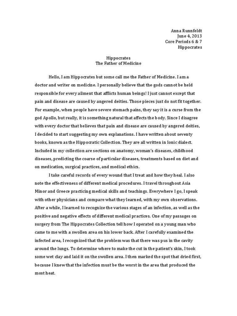 Who is the father of medicine image