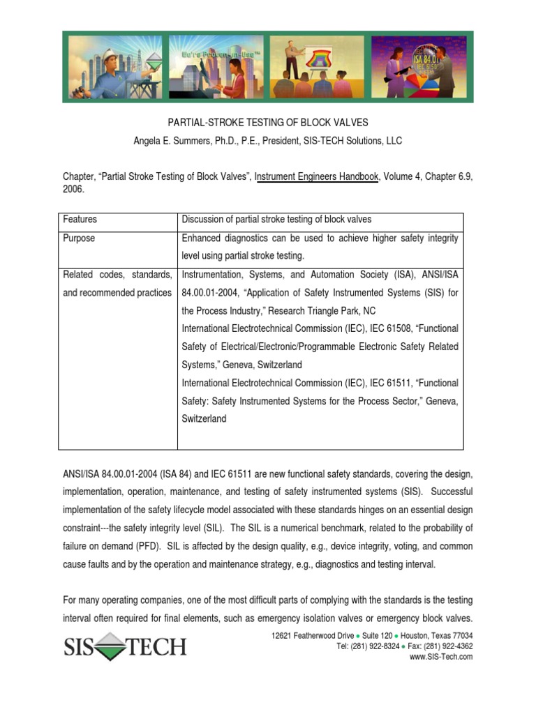 Ieh - Chapter 6-9 - Partial-Stroke Testing of Block Valves | PDF ...