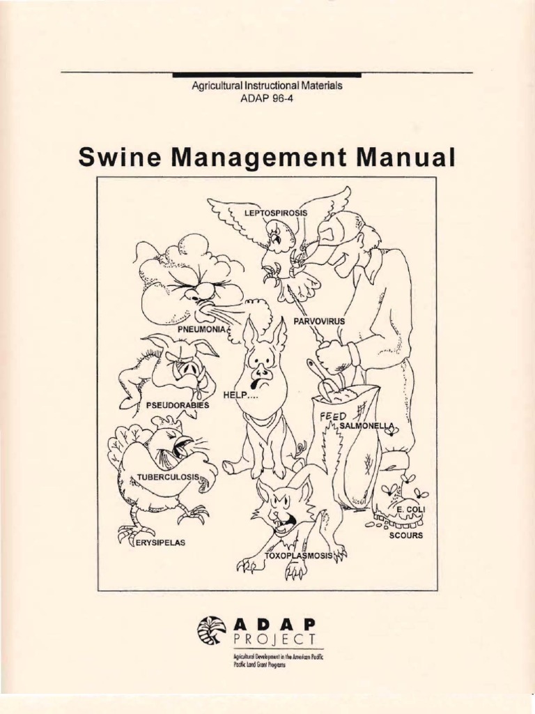 Swine Management Manual: Agricultural Instructional | PDF | Domestic ...
