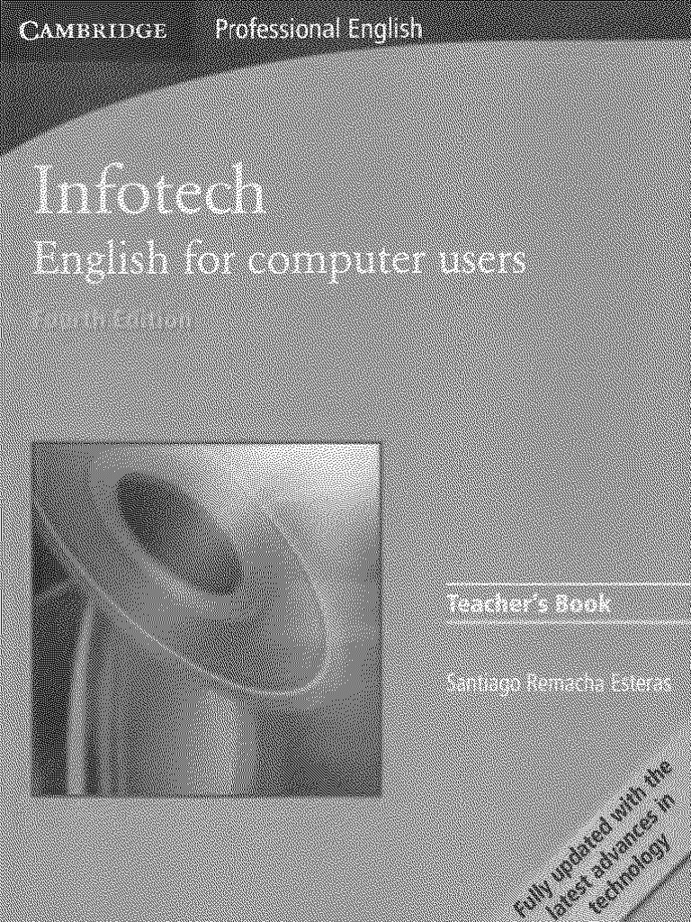 Infotech - English For Computers Users (Teacher'S Book) | PDF | Books