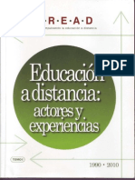 Educación A Distancia Actores y Experiencias