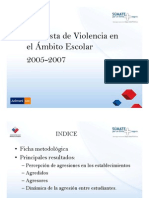 Encuesta Violencia en el ámbito escolar 2005 - 2007