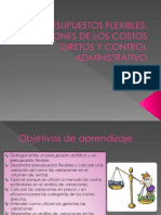 Presupuestos Flexibles, Variaciones de Los Costos Diretos