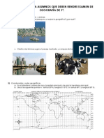 Copia de ACTIVIDADES PARA ALUMNOS QUE DEBEN RENDIR EXAMEN DE GEOGRAFÍA DE 1º