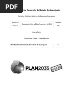 Plan Estatal de Desarrollo Del Estado de Guanajuato