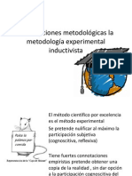 Prescripciones Metodológicas La Metodología Experimental Indicativita