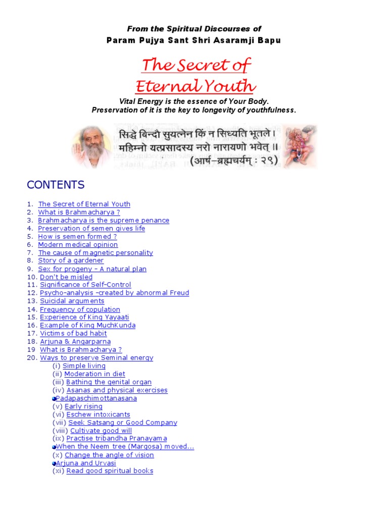 Secrets of Eternal Youth and Brahmacharya PDF Sigmund Freud Libido(01)