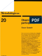 CUADERNOS METODOLOGICOS Observacion Participante PDF