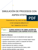 Introducción Aspen HYSYS