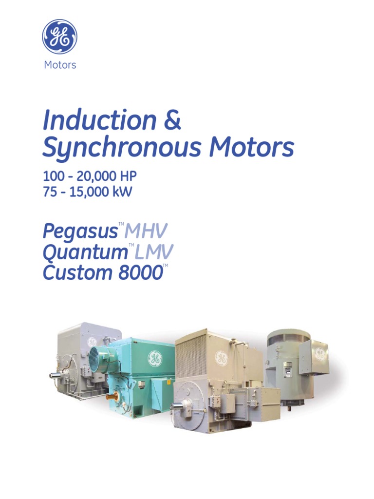 GE Induction and Synchronous Motors | PDF