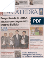 Premio Nacional Innova Bolivia 2012-2013 La Cátedra Mayo 2013 I