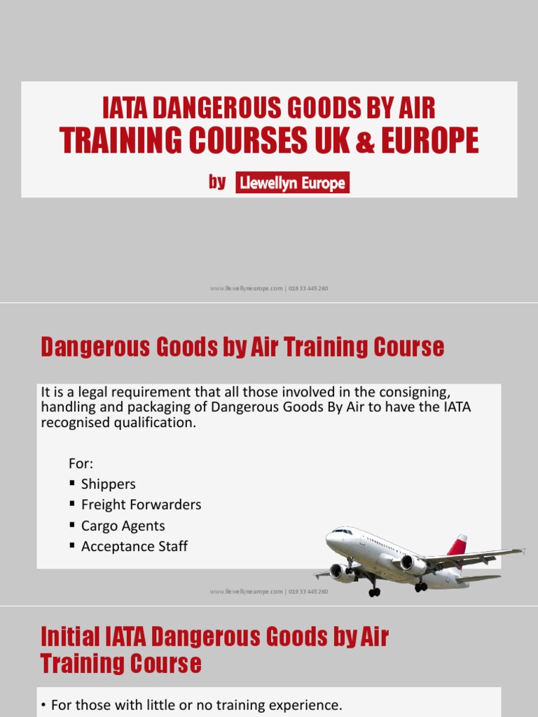 IATA Dangerous Goods Training UK | PDF