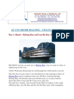 Au Co Cruise Halong - 3 Days/ 2 Nights