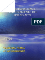 Materias Primas y Funcionamiento Del Horno Alto