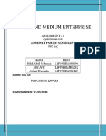 Mall and Medium Enterprise: Assignment: 2 Sec