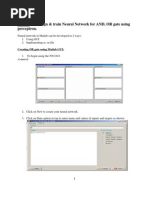 Design & Train Neural Network For AND, OR Gate Using Perceptron.