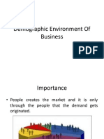 Demographic Environment of Business