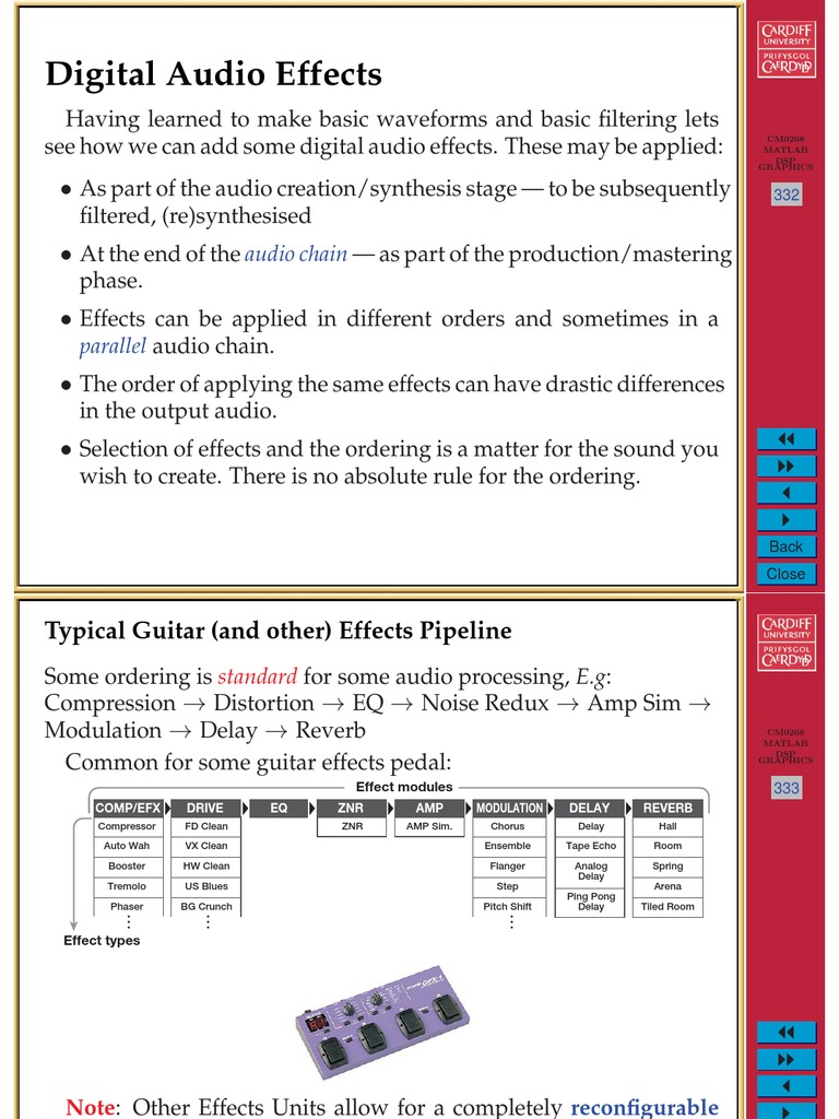 Digital Audio Effects PDF Equalization (Audio) Digital Signal Processing
