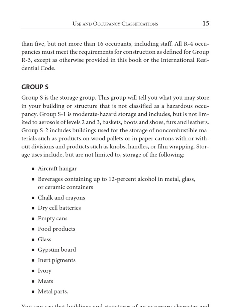 Use and Occupancy Classifications Guide | PDF | Business | Technology ...