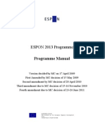 Programme Manual 9-8-2011 FINAL ESPON