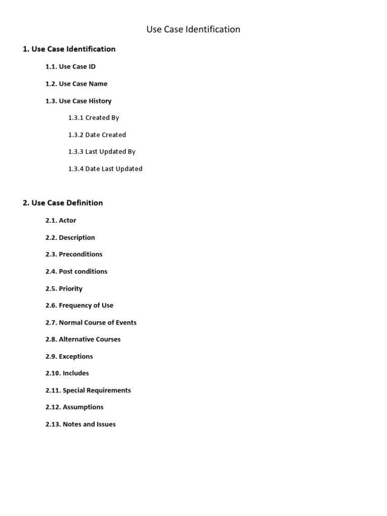 Use Case Identification PDF