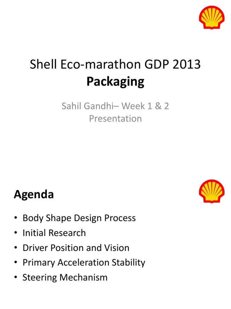 Shell Eco-marathon 2013 Vehicle Design | PDF | Technology & Engineering