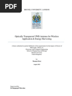 Optically Transparent UWB Antenna For Wireless Application and Energy Har Vesting