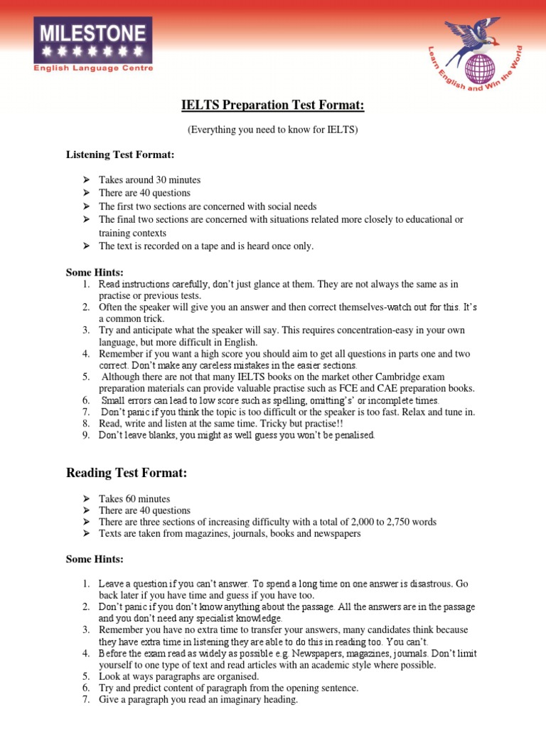 Ielts General Test Format And Preparation Materials – OOOZ