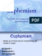 Euphemism: A Study in Connotation and Doublespeak